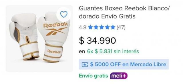Guantes de Boxeo Reebok