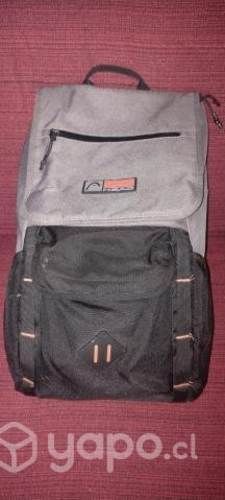 Mochila Head Ducato Re-Bags Gris-Naranja 31 litros