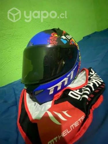 Casco MT FF110 Revenge 2 Moto 3 A1 Negro Mate