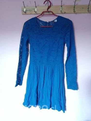 Vestido Azul a la moda, marca H&M. Talla 34