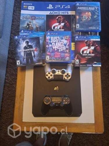 Play station 4 1tb dos controles originales