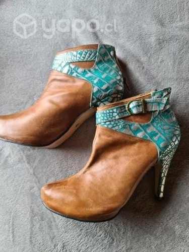 Botín Cuero 100% talla 40