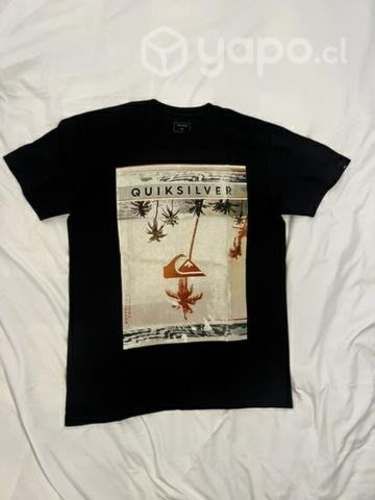 Polera negra Quiksilver talla L