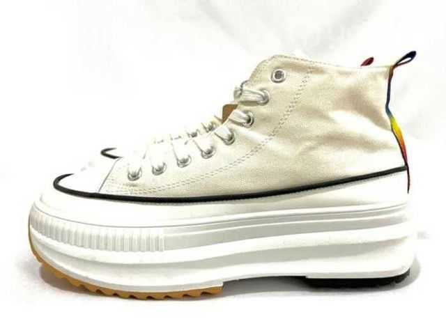 Zapatilla Con Caña Tela Marca K&co N*40 Blanco