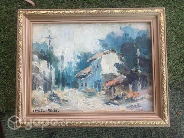 Óleo original Gómez Hassan, sin título,conversable