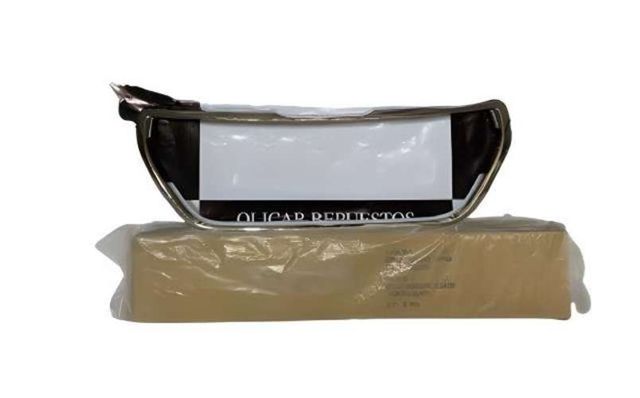 Moldura cromada máscara para peugeot 208