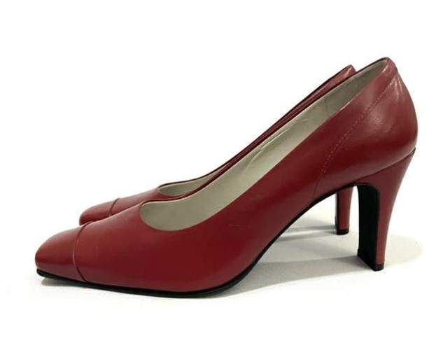 Zapato de Cuero Marca Gacel N*39.5 Rojo