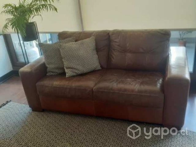 Sofá de cuero 2 cuerpos Rosen