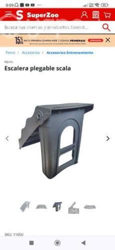 Escalera plegable, de perruno,sin uso.(CAFÉ)