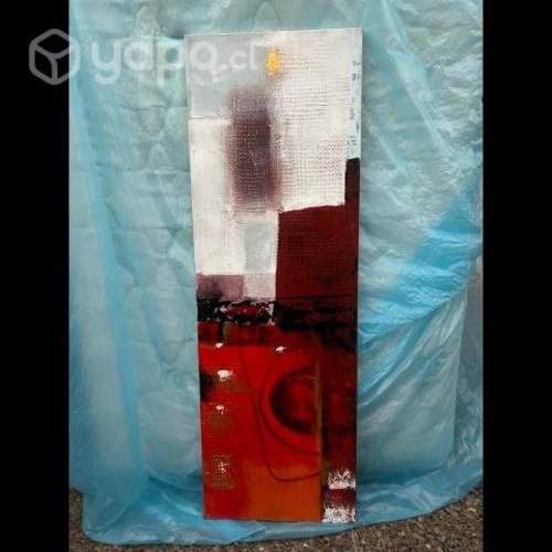 Cuadro Óleo 40x120 cm. Abstracto