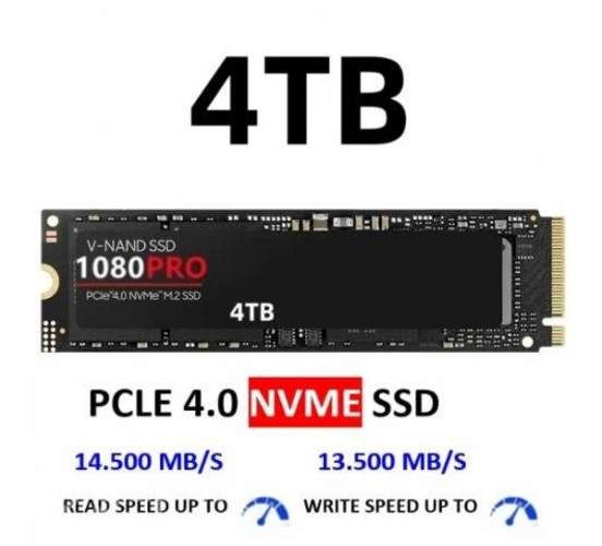 Disco SSD 4 TB - 1080 Pro, M.2 2280 PCLE 4,0 NvME