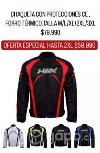 Chaqueta moto toda estación termica m hasta 3xl