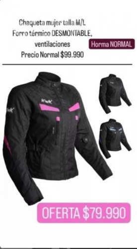 Chaqueta dama termica e impermeable m/l