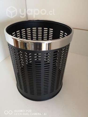 Basurero para oficina metal perforado
