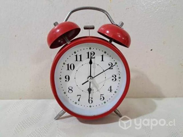 Reloj despertador quartz vintage metal