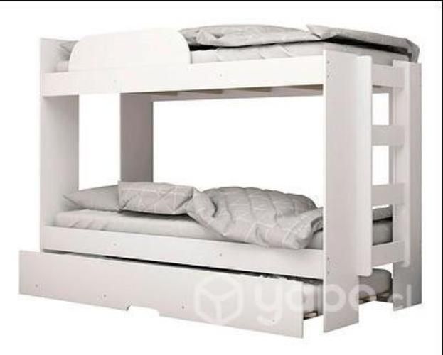 Camarote blanco + cama auxiliar