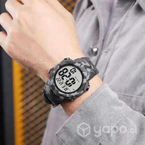 Reloj Digital Camuflaje, Marca Synoke, Resistente