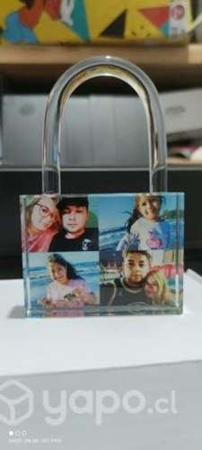 Candado de cristal personalizado