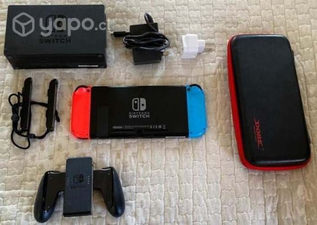 Nintendo Switch estuche memoria 128 5 juegos
