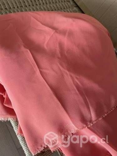 Tela Gaza color sandía x17 mt