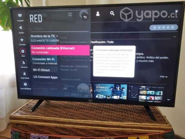 Televisor LED LG 49" 49UJ6200 UHD 4K SMART TV