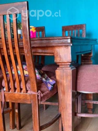 Comedor de madera gruesa