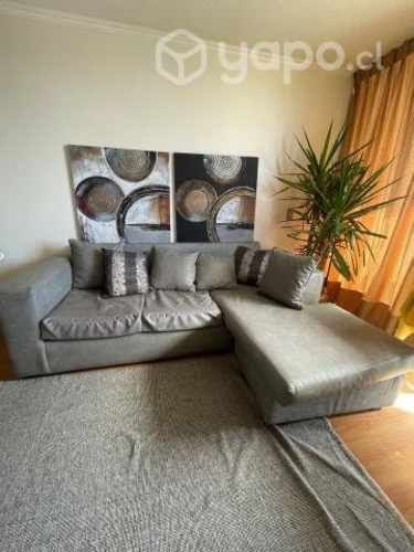 Sillón 2 cuerpos color gris