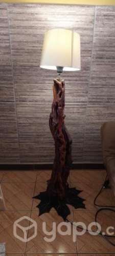 Lámpara rústica raíz de arbol