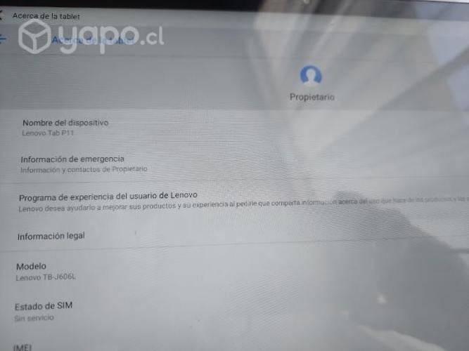 Tablet Lenovo TB-J606L