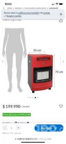 Estufa Urssus Trotter a gas y eléctrica