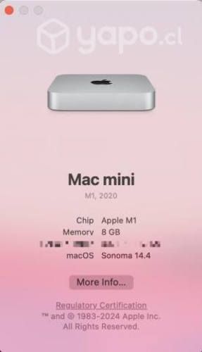 Apple Mac Mini M1 Como Nuevo