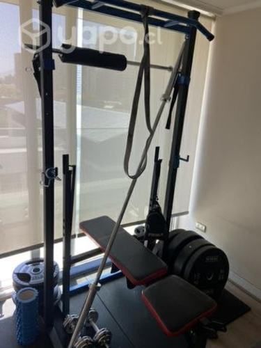 Pesas, discos y barra