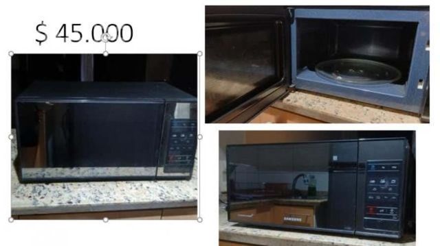 Microondas Espejado Con Esmalte Cerámico 23 Litros