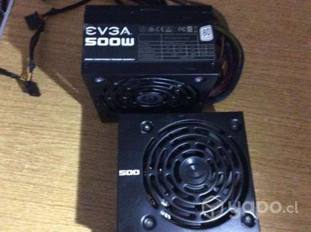 2 Fuentes de Poder EVGA 500 W1 (500W)