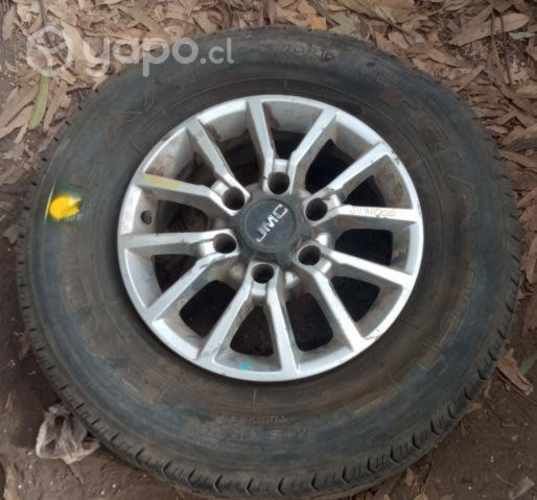 Llanta Aluminio Detalle Con Neumático JMC Vigus Wo