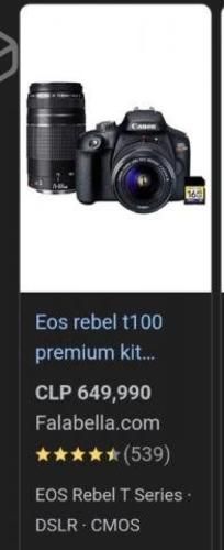 Cámara fotográfica canon