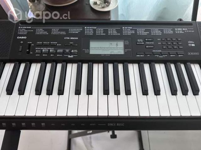 Teclado Casio Ctk-3500 T. Sensibles, Funda, Atril