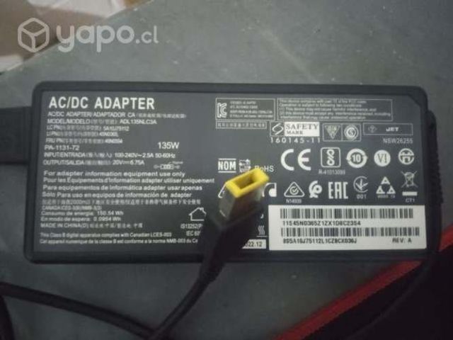 Cargador Lenovo 135W 6.75A