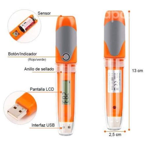 Registrador Temperatura Humedad Data Logger Elitec