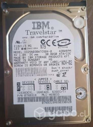 Pack de 6 Discos Duros Sata de 160gb a 15gb