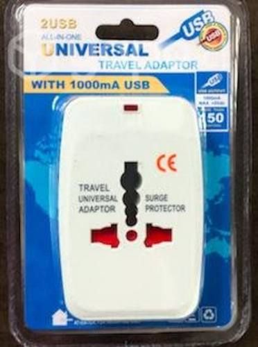 Enchufe para viaje all in one 931b doble usb super