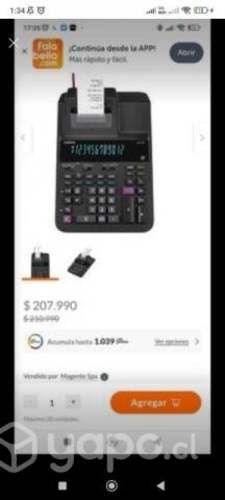 Calculadora Casio electrónica