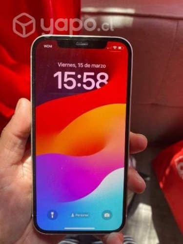 IPhone 12 blanco 64 gb con 86% de batería
