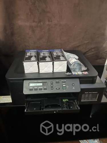 Impresora brother con 4 tintas negras nuevas