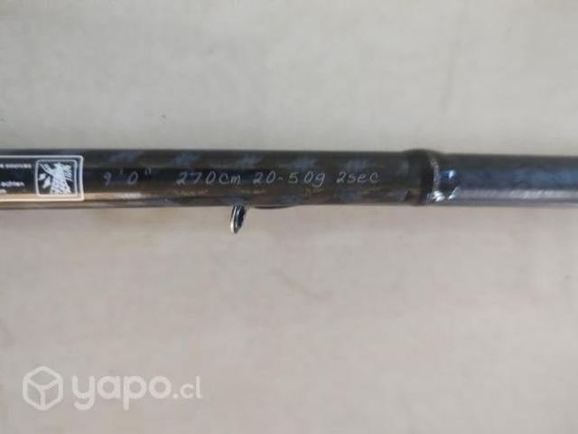 Caña de pesca + carrete Okuma