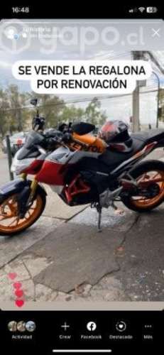 Se vende moto Honda CB 190 Repsol