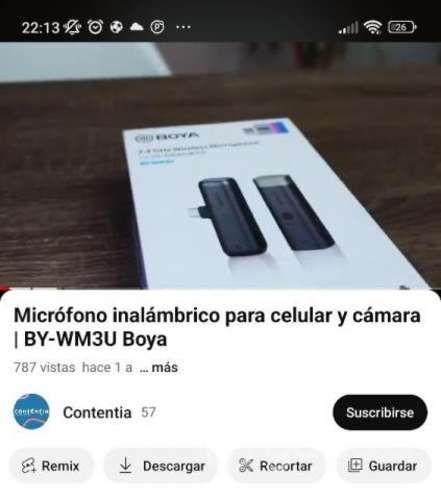 Micrófono inalámbrico