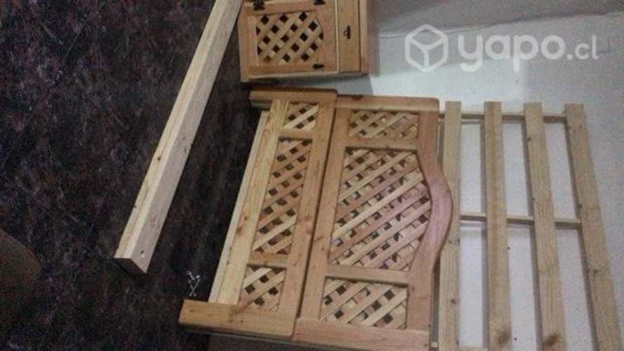 Camas hermosas de madera nativa