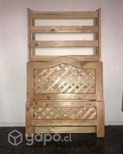 Camas hermosas de madera nativa