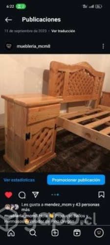 Camas hermosas de madera nativa